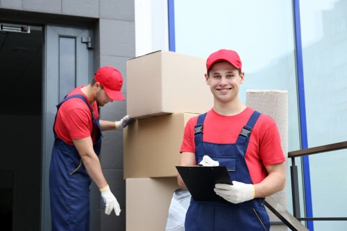 Man and van team reviewing a service issue and complaint details