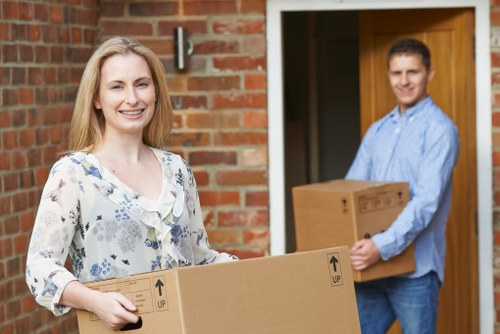 Professional movers handling flat relocation in Earls Court