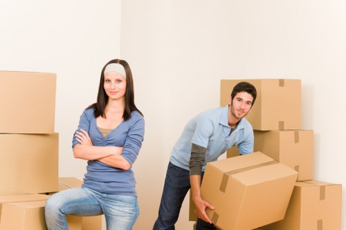 Careful handling of household items during an Earls Court move