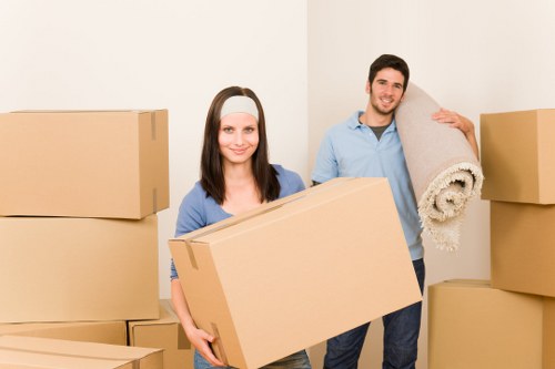 Team assessing moving risks before a job